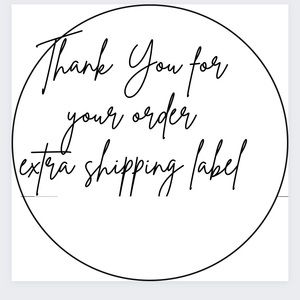 EXTRA SHIPPING LABEL